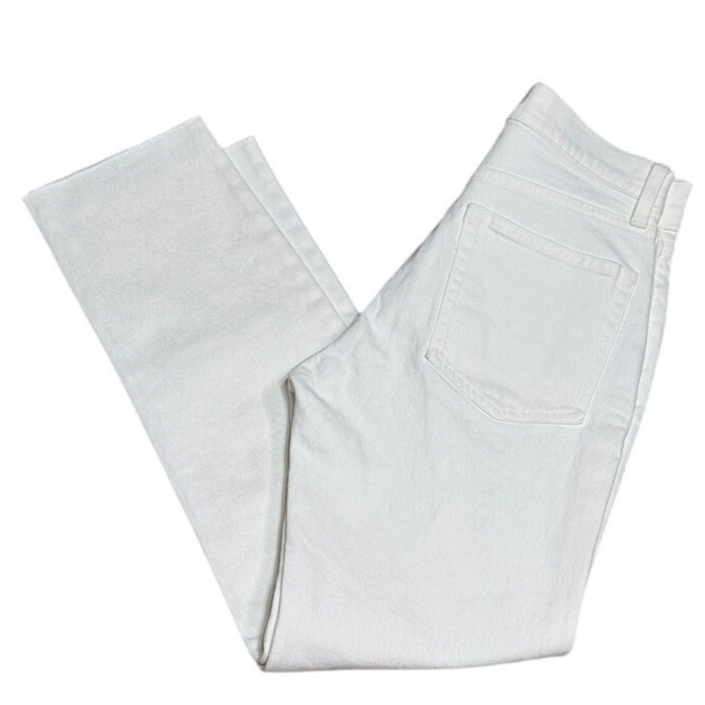 GAP Cheeky Straight High Rise White Jeans Women's Size 25